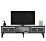 Hanah Home Soporte para TV Antracita y Plata